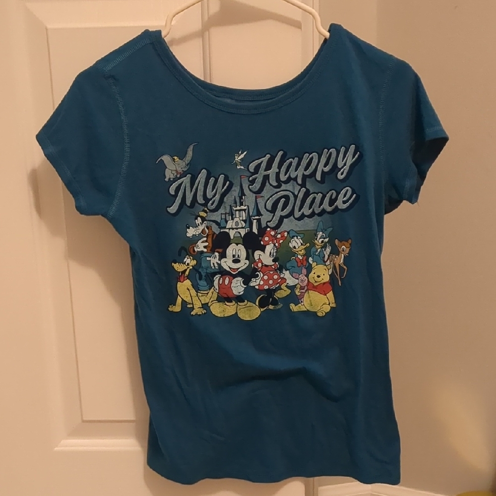 Disney Parks My Happy Place Blue T-Shirt